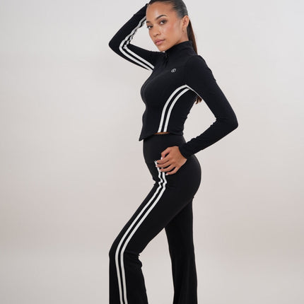 I Am Motivated Black Flare Pant