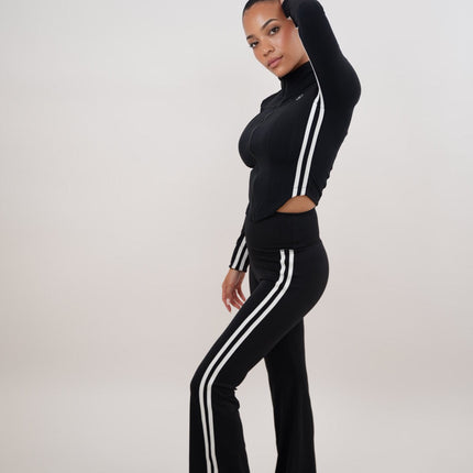 I Am Motivated Black Flare Pant