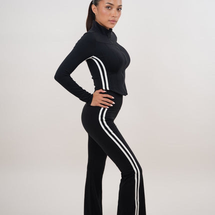 I Am Motivated Black Flare Pant