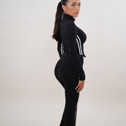 I Am Motivated Black Flare Pant