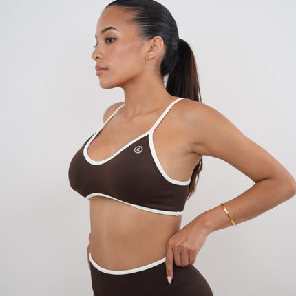 Passion is Power Brown Sports Bra