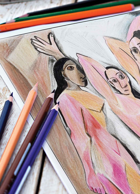 Picasso Colors Coloring Pages (10 Pack)