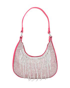 Rhinestone Fringe Evening Shoulder Crossbody Bag