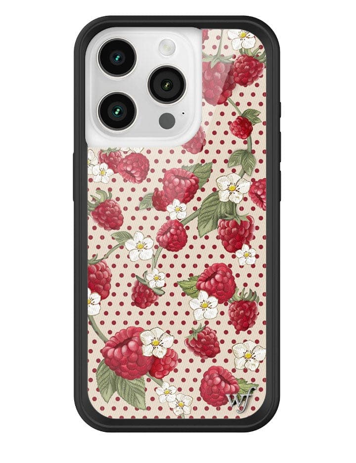 Raspberry Polka Dot iPhone Case iPhone 15 Pro iPhone Case Wildflower Cases