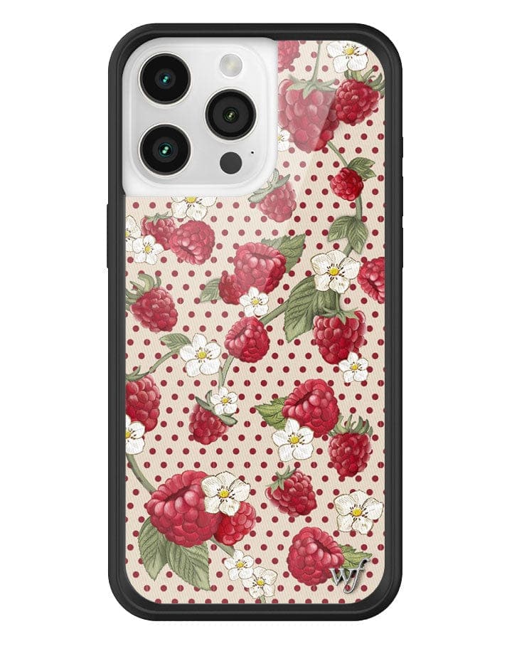 Raspberry Polka Dot iPhone Case iPhone 15 Pro Max iPhone Case Wildflower Cases