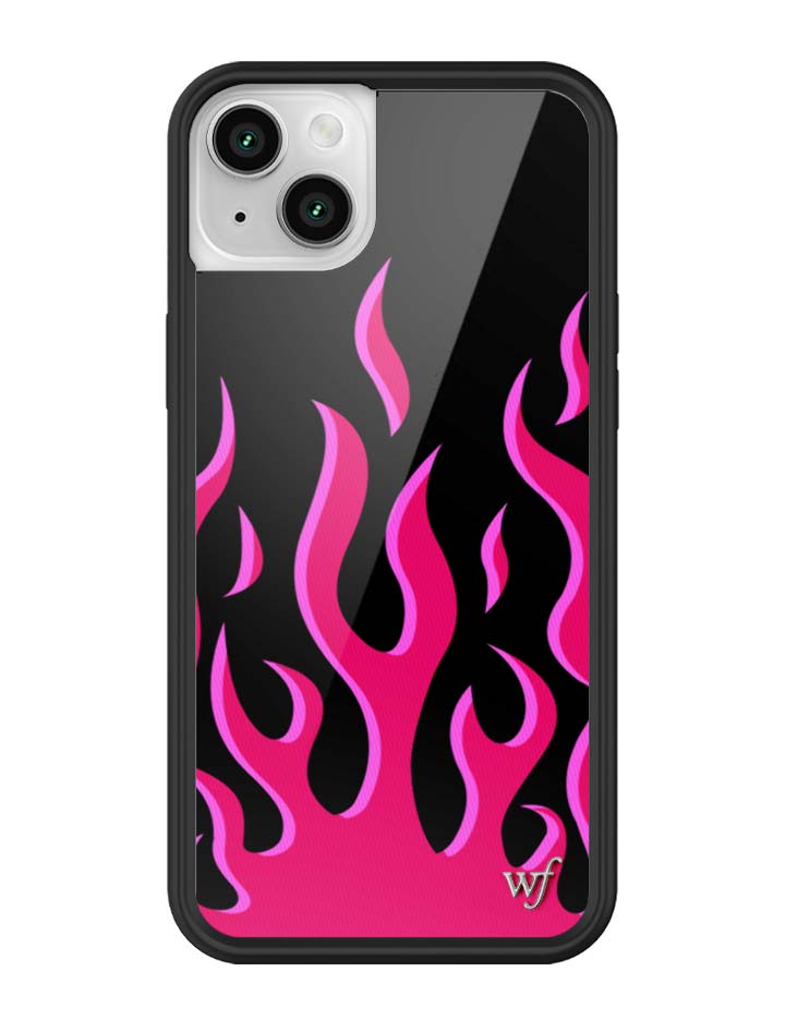 Flames | Black & Red iPhone Case iPhone 14 iPhone Case Wildflower Cases