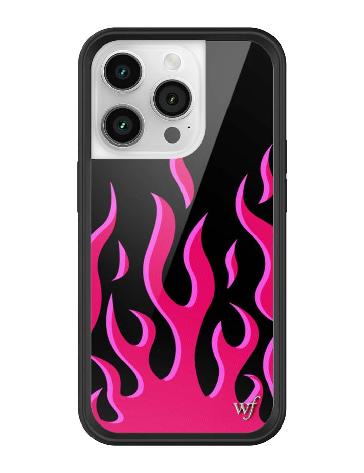 Flames | Black & Red iPhone Case iPhone 14 Pro iPhone Case Wildflower Cases