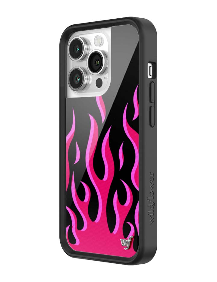 Flames | Black & Red iPhone Case iPhone Case Wildflower Cases