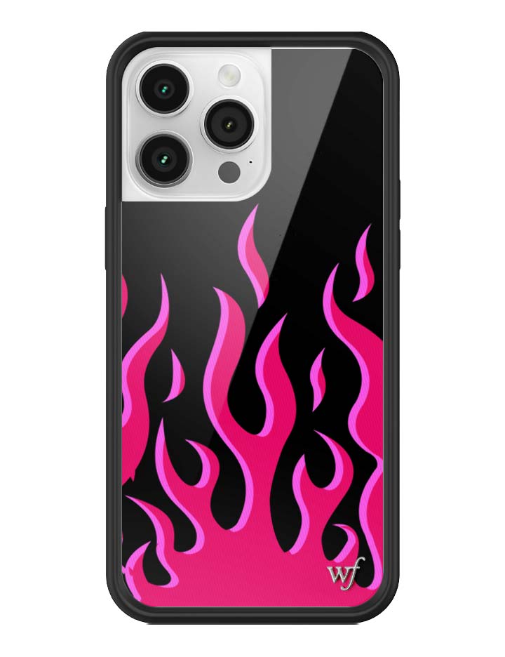 Flames | Black & Red iPhone Case iPhone 14 Pro Max iPhone Case Wildflower Cases