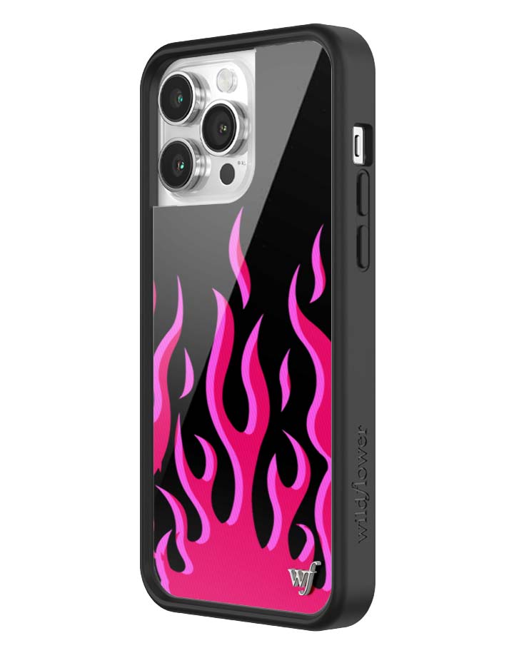 Flames | Black & Red iPhone Case iPhone Case Wildflower Cases