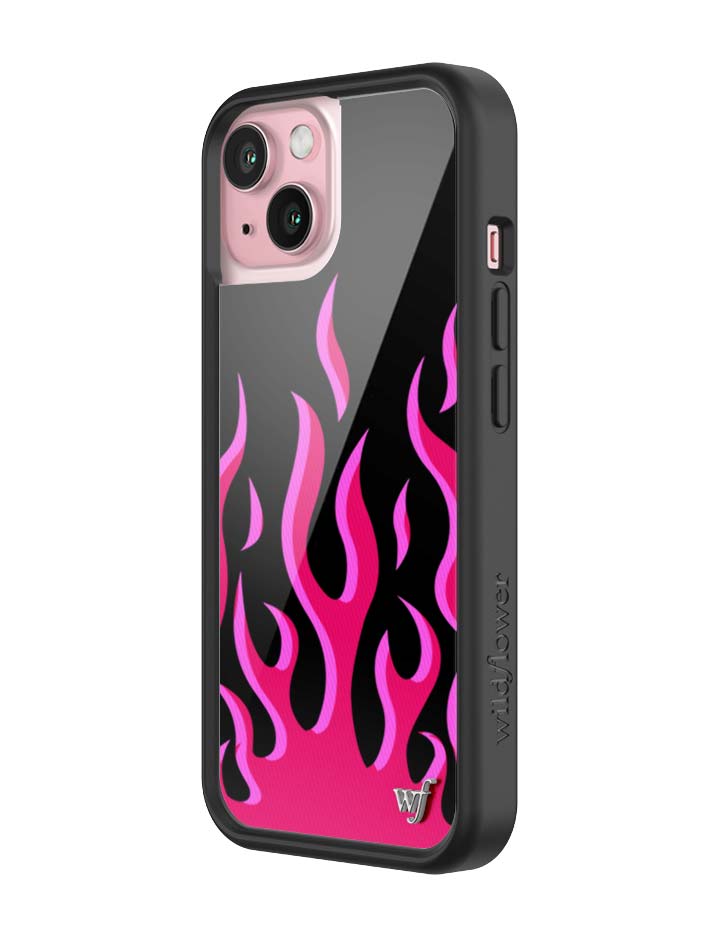 Flames | Black & Red iPhone Case iPhone Case Wildflower Cases