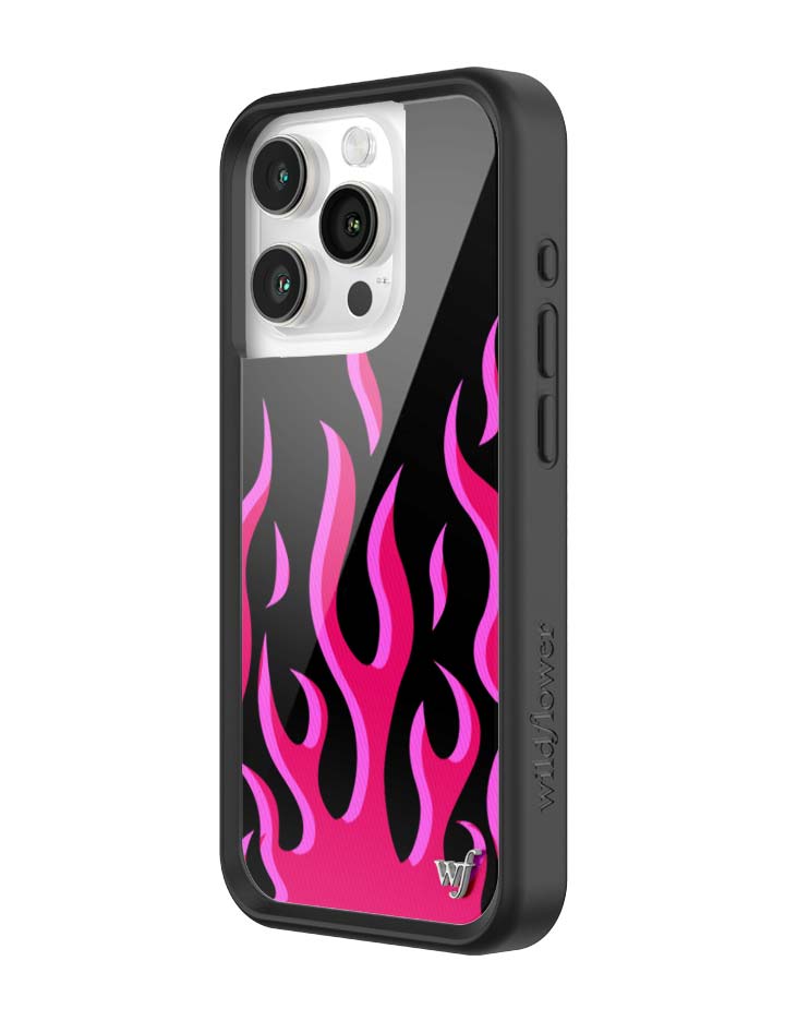 Flames | Black & Red iPhone Case iPhone Case Wildflower Cases