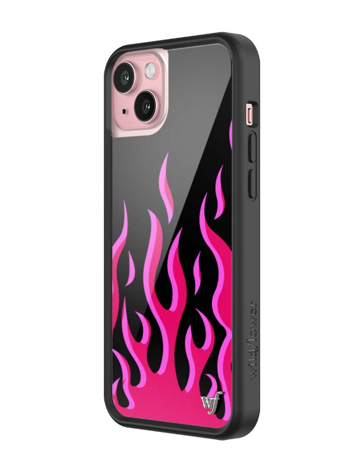 Flames | Black & Red iPhone Case iPhone Case Wildflower Cases