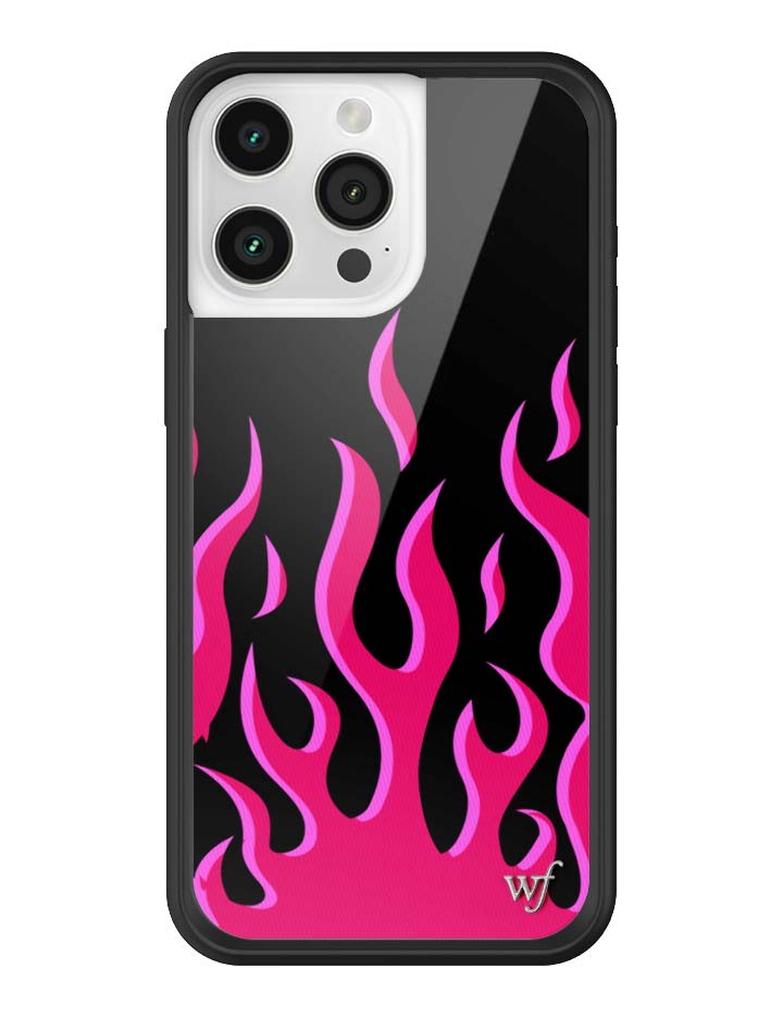 Flames | Black & Red iPhone Case iPhone 15 Pro Max iPhone Case Wildflower Cases