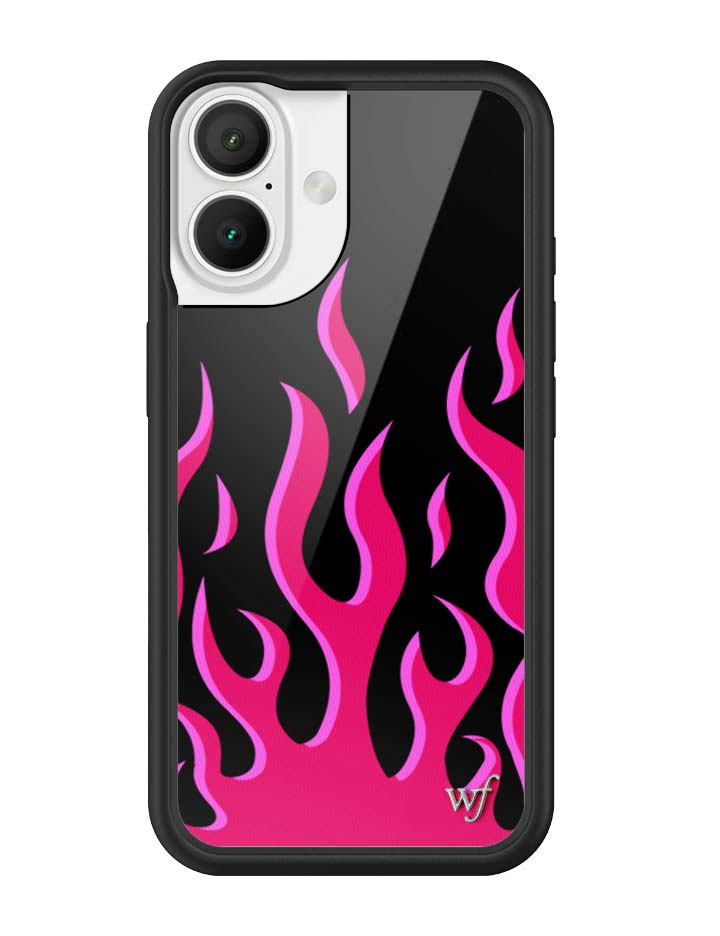 Flames | Black & Red iPhone Case iPhone 16 iPhone Case Wildflower Cases