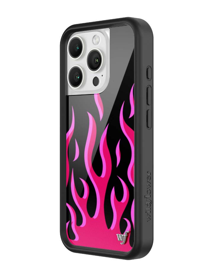 Flames | Black & Red iPhone Case iPhone Case Wildflower Cases