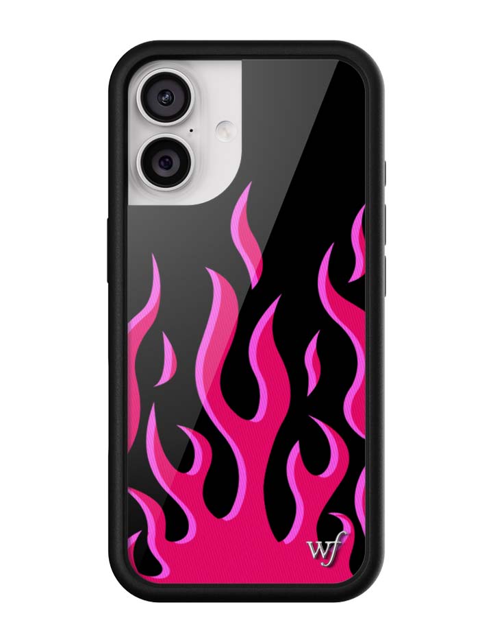 Flames | Black & Red iPhone Case iPhone 17 iPhone Case Wildflower Cases