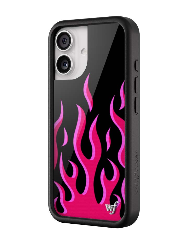 Flames | Black & Red iPhone Case iPhone Case Wildflower Cases