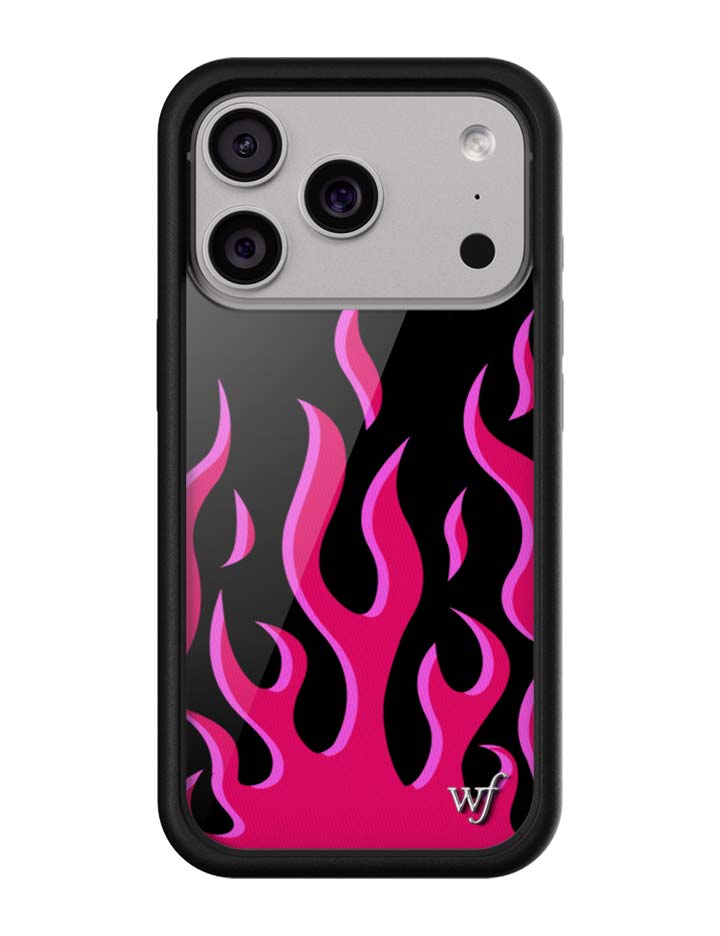 Flames | Black & Red iPhone Case iPhone 17 Pro iPhone Case Wildflower Cases