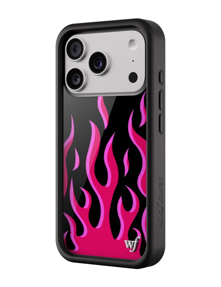 Flames | Black & Red iPhone Case iPhone Case Wildflower Cases