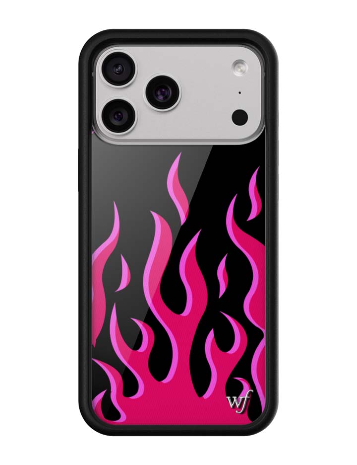 Flames | Black & Red iPhone Case iPhone 17 Pro Max iPhone Case Wildflower Cases
