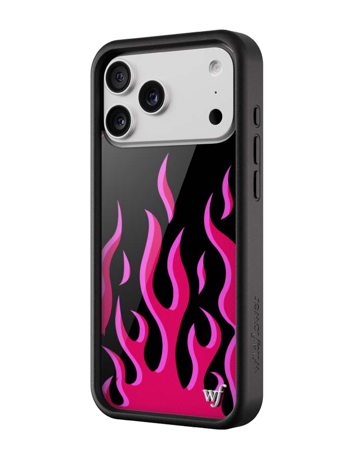 Flames | Black & Red iPhone Case iPhone Case Wildflower Cases