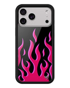 Flames | Black & Red iPhone Case