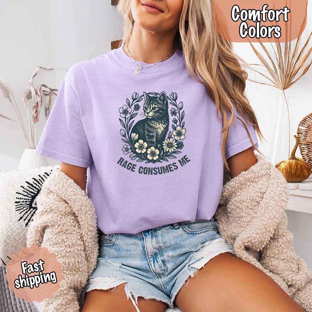 Rage Consumes Me, Comfort Colors Oversized Tee
