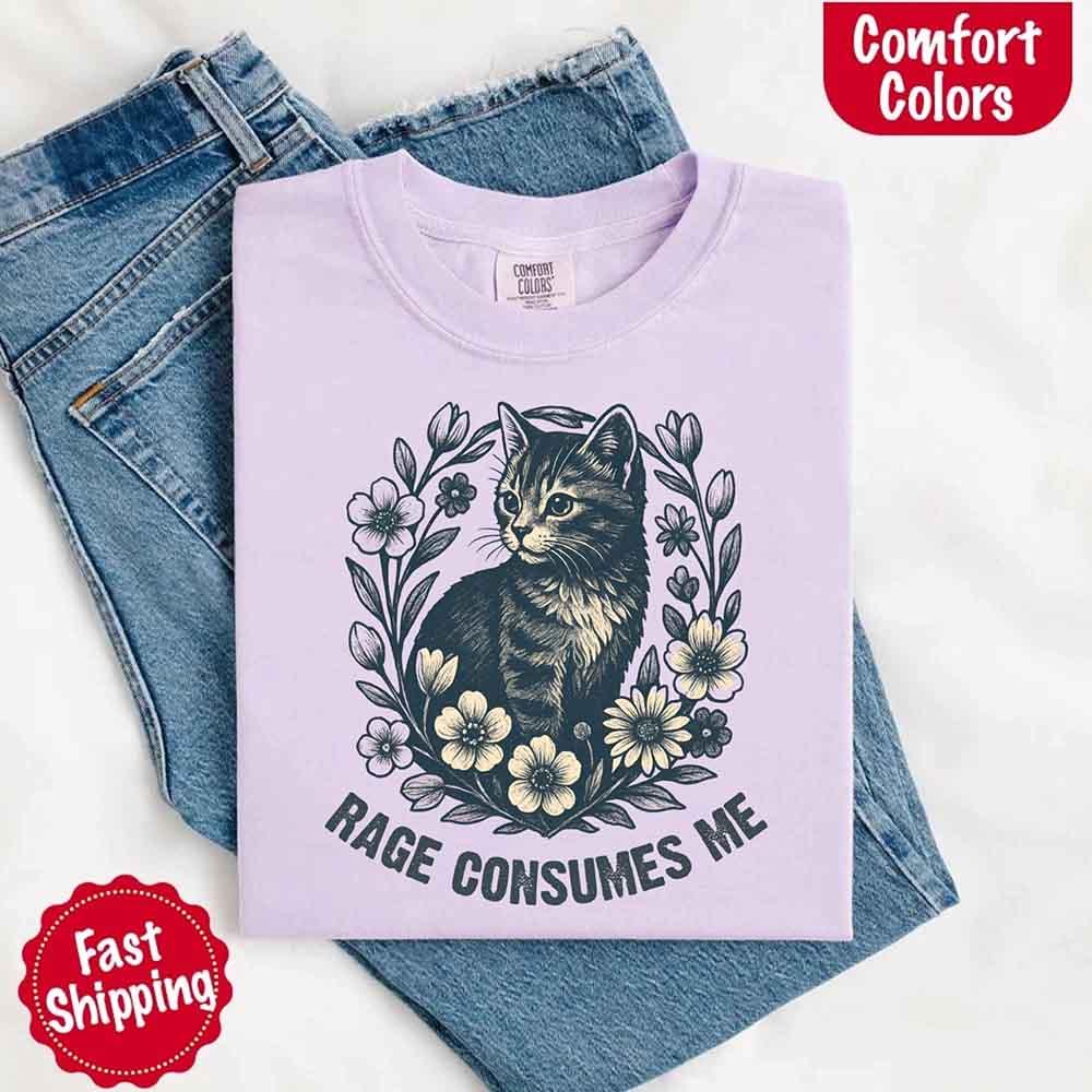 Rage Consumes Me, Comfort Colors Oversized Tee