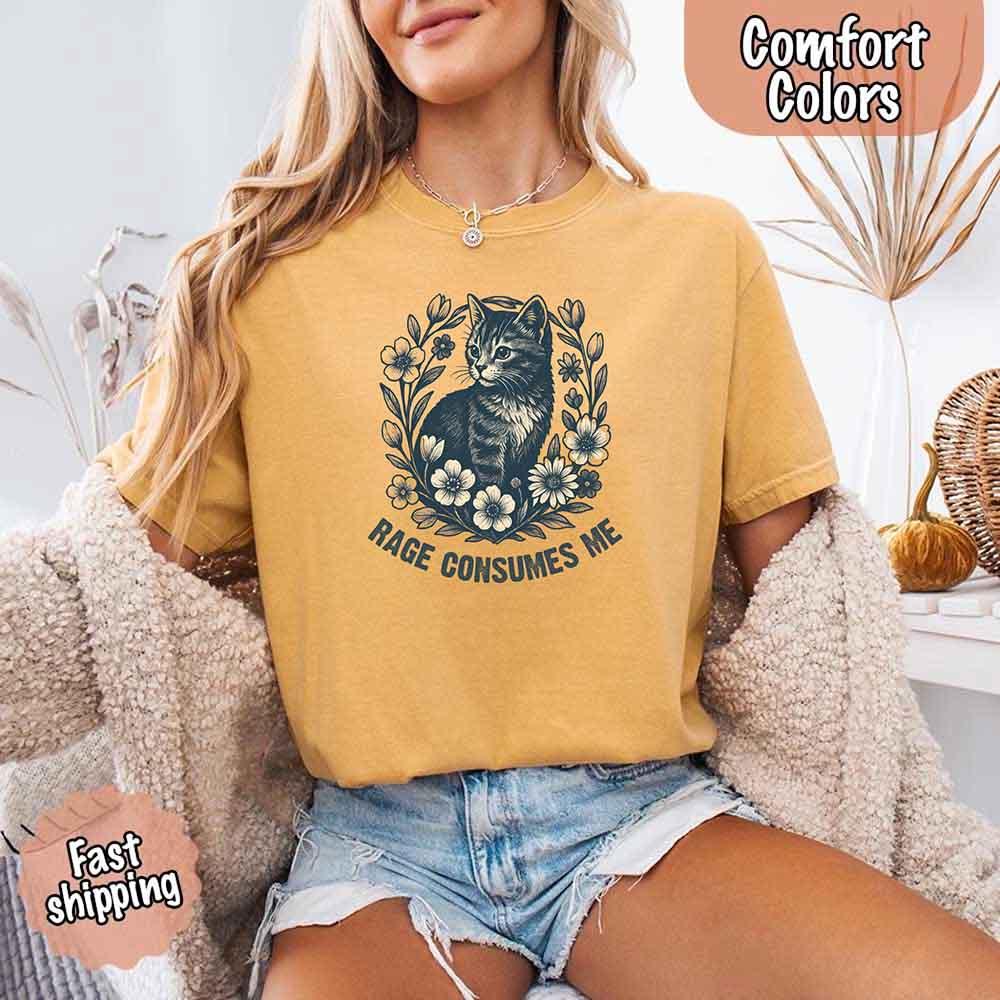 Rage Consumes Me, Comfort Colors Oversized Tee
