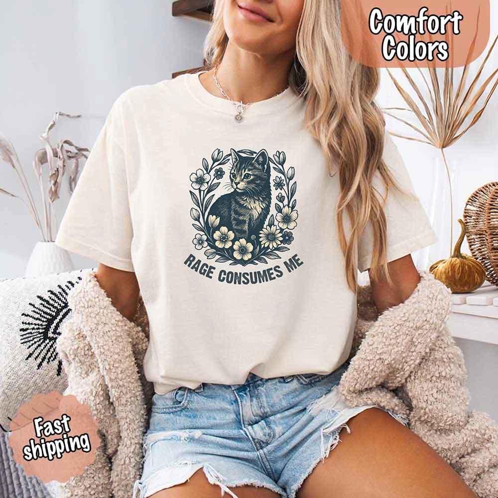 Rage Consumes Me, Comfort Colors Oversized Tee