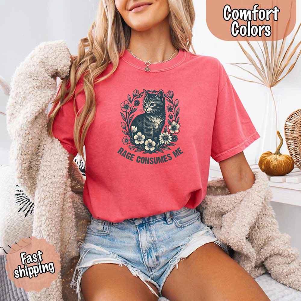 Rage Consumes Me, Comfort Colors Oversized Tee