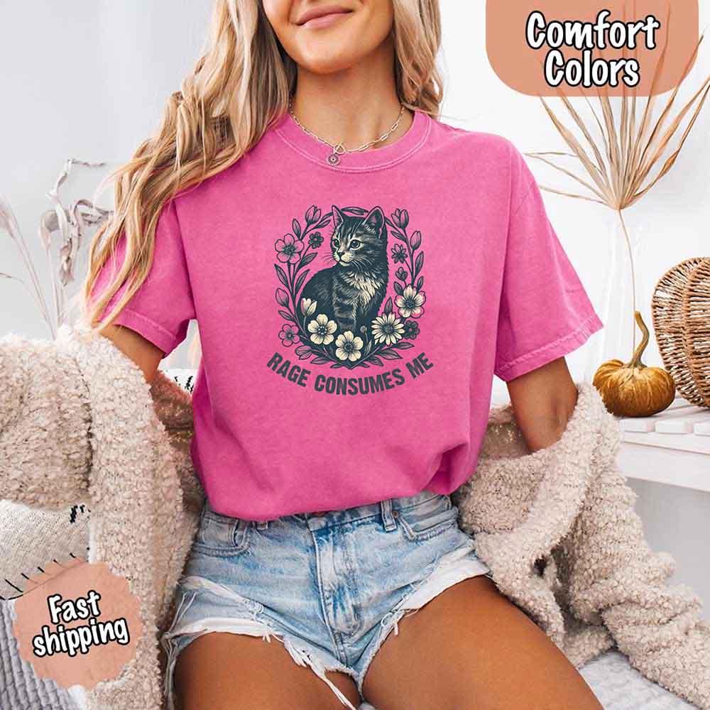 Rage Consumes Me, Comfort Colors Oversized Tee