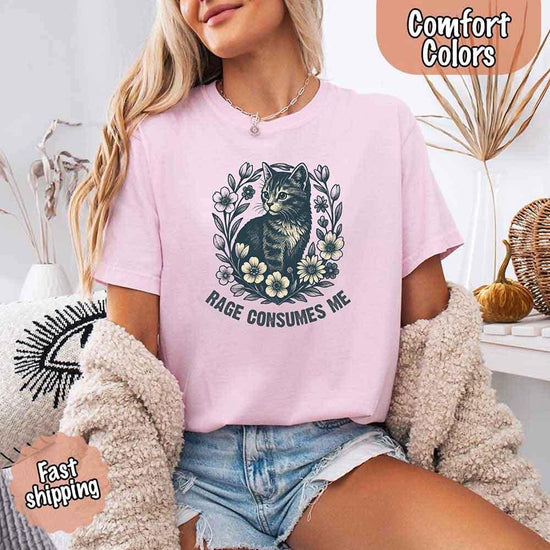 Rage Consumes Me, Comfort Colors Oversized Tee