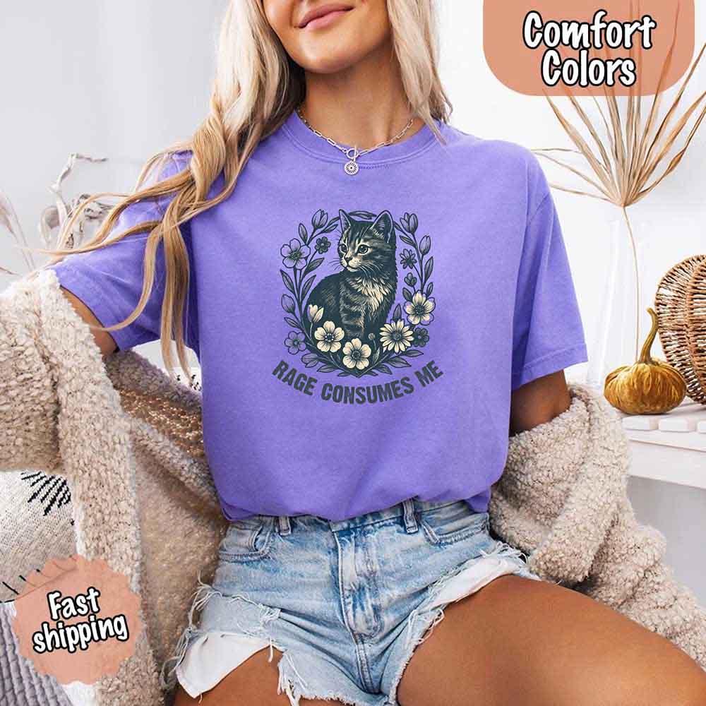 Rage Consumes Me, Comfort Colors Oversized Tee