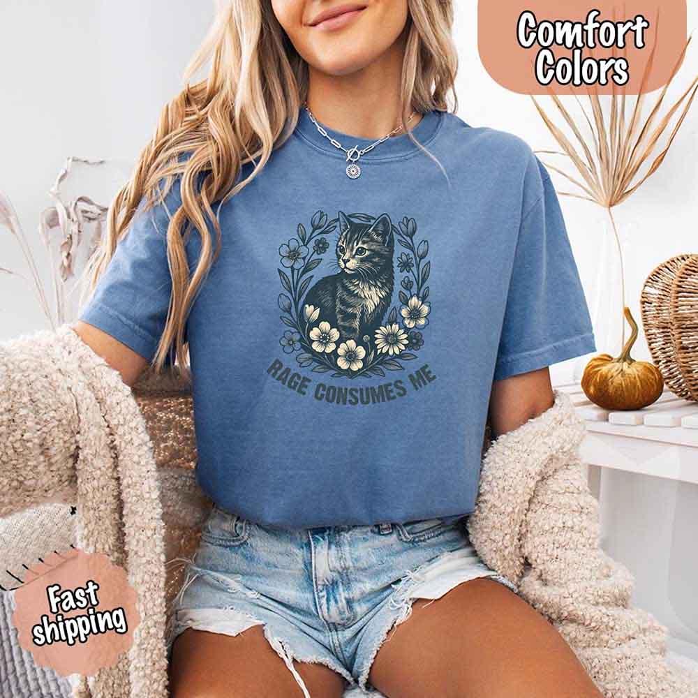 Rage Consumes Me, Comfort Colors Oversized Tee