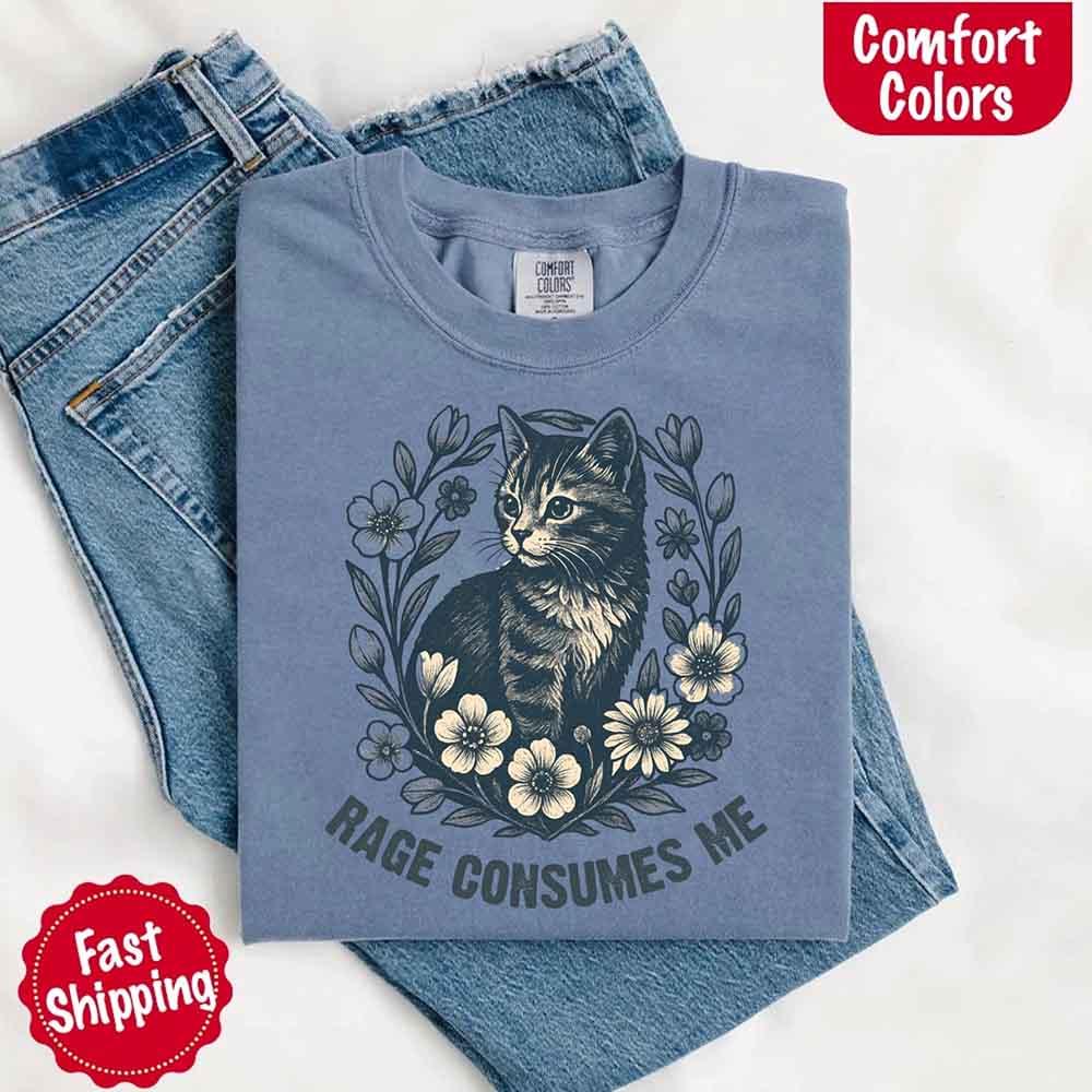 Rage Consumes Me, Comfort Colors Oversized Tee