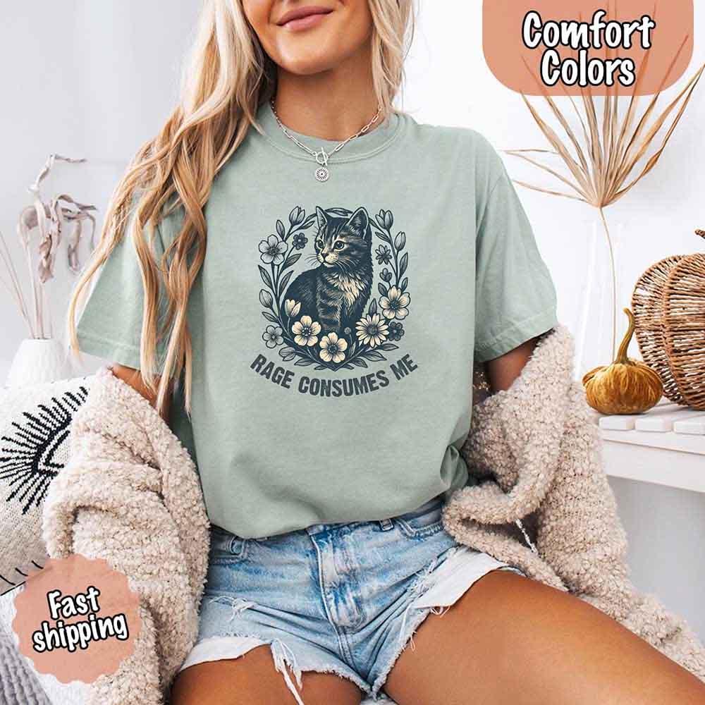 Rage Consumes Me, Comfort Colors Oversized Tee
