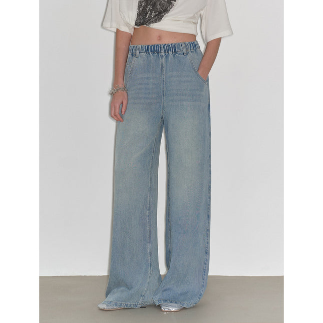"Dream Street" Cool Lyocell Denim Drape Relaxed Elastic Waist