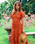 The Srikandi Maxi Dress In Sienna Brown