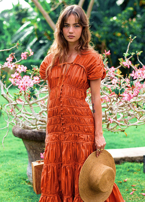 The Srikandi Maxi Dress In Sienna Brown