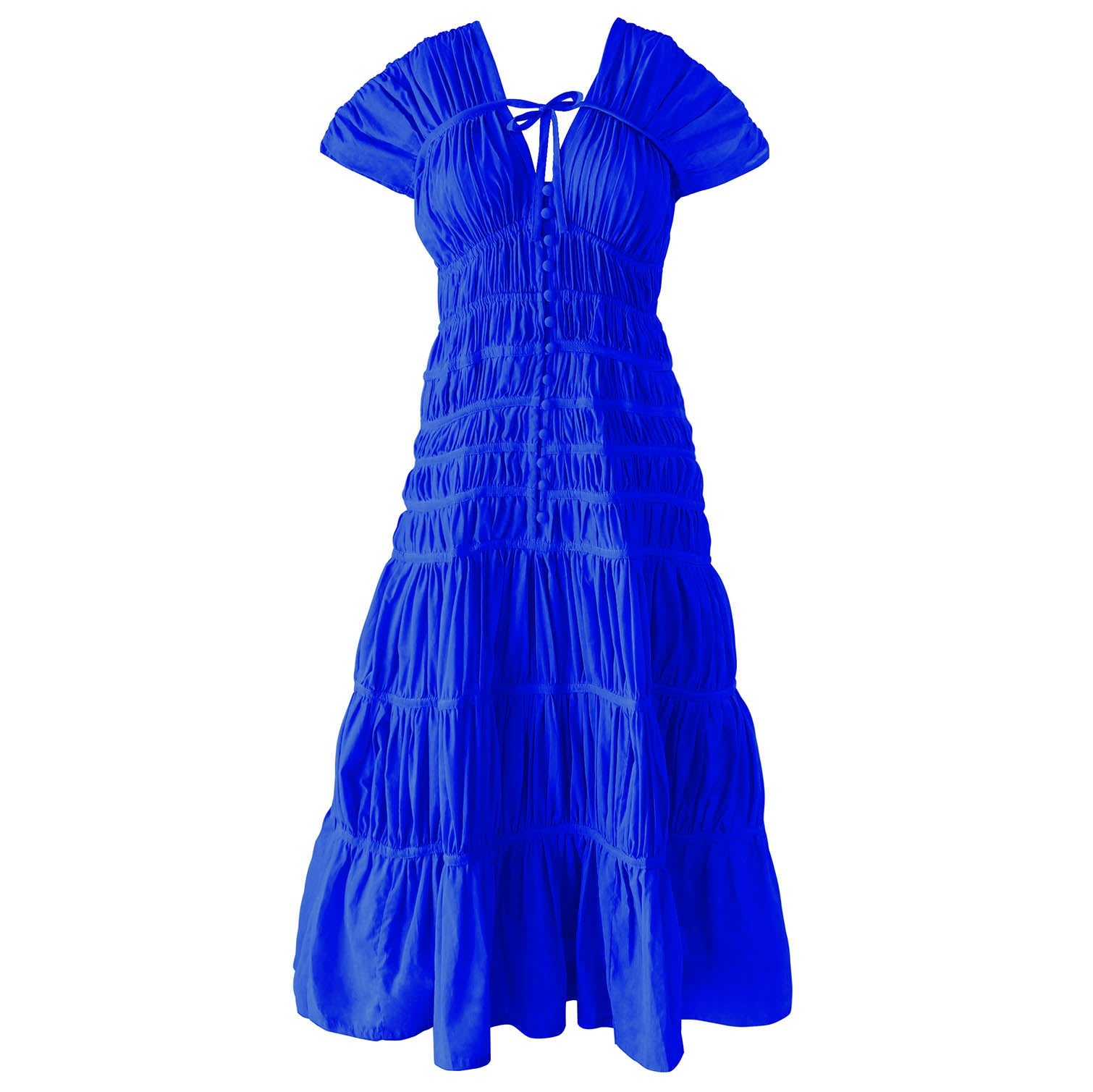 "The Srikandi Dress" in Royal Blue Dresses BrunnaCo