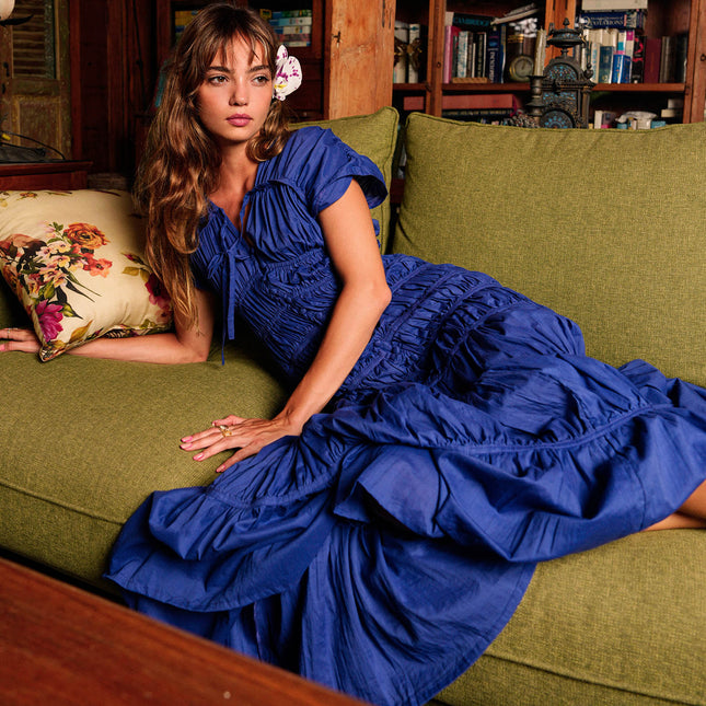 "The Srikandi Dress" in Royal Blue