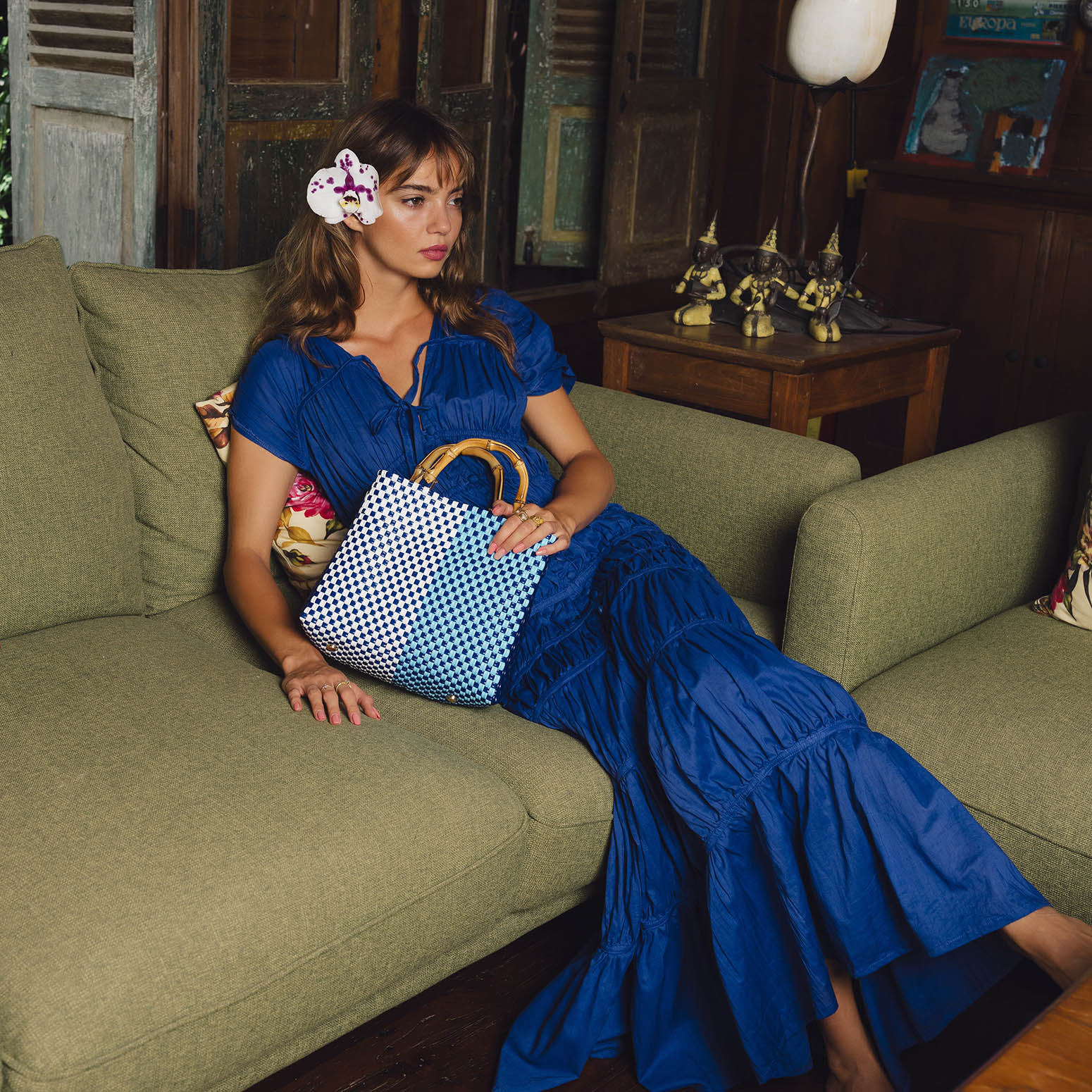"The Srikandi Dress" in Royal Blue Dresses BrunnaCo