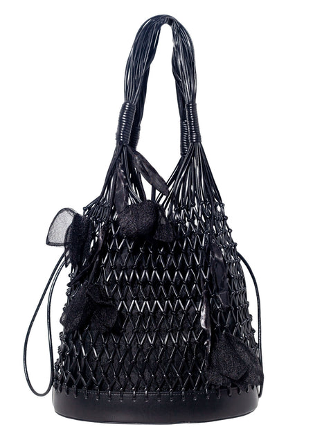 Macramé Tote Bag with Removable Pouch