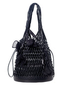 Secret Garden Macramé Tote Bag with Removable Pouch