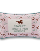 Stable Needlepoint Pillow