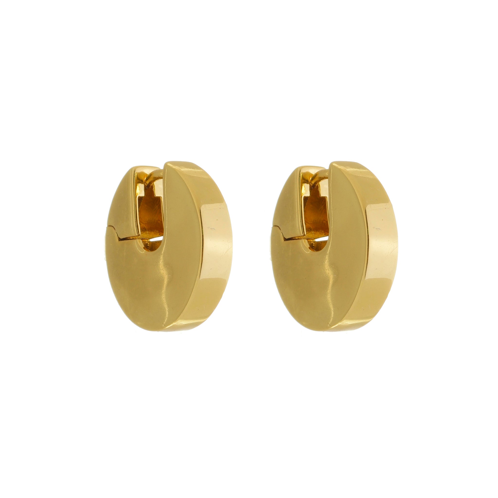 Plain Glam Fiz Huggie Earrings Gold Earrings Views & Co