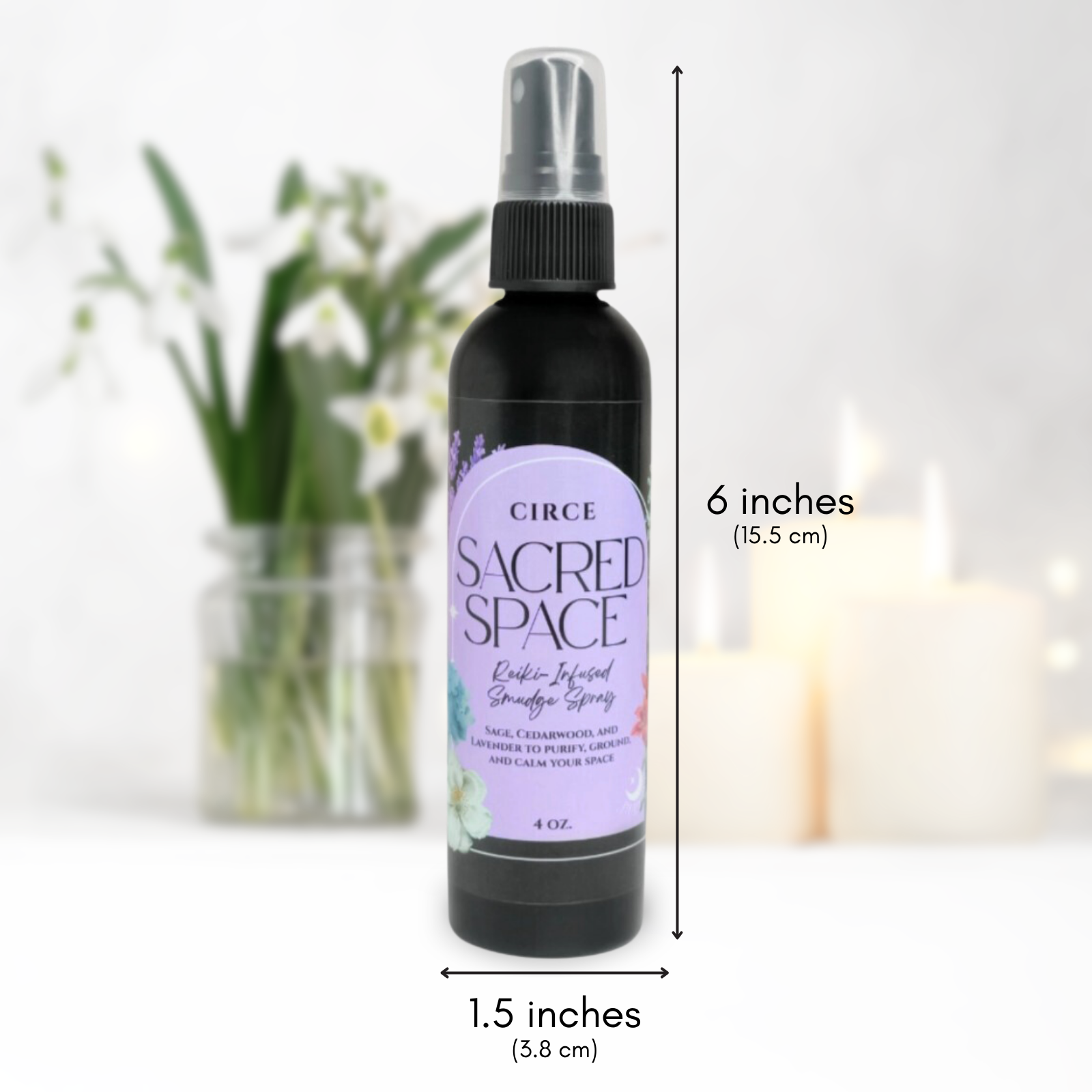 Sacred Space Sage Smudge Spray 4 oz.