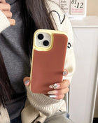 Slim Jelly Silicone Magnetic Soft iPhone Case Brown Phonecase PhoneShells